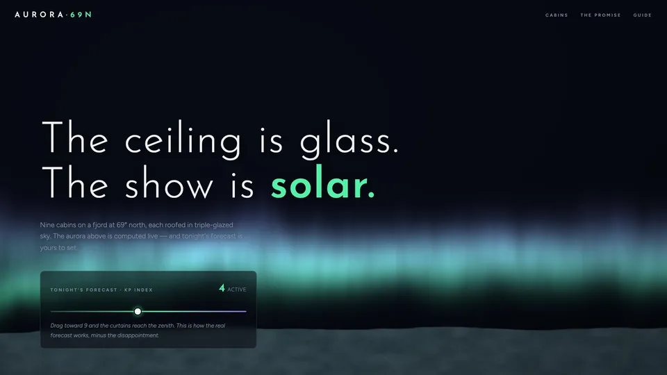 Homepage of AURORA — Aesthetic