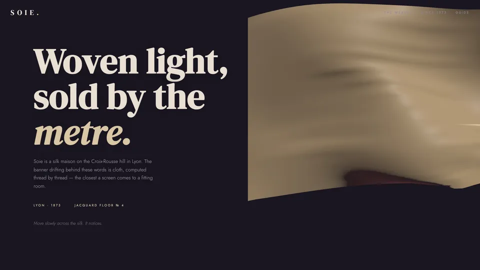 Homepage of SOIE — Fashion